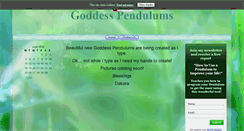 Desktop Screenshot of goddesspendulums.com